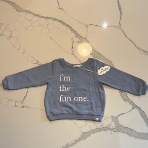 Kids Blue Sweatshirt with Fun Print